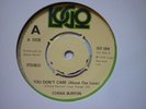 china burton you dont care logic uk 45  soul original/rare crossover