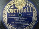 New Orleans Rhythm Kings That's A Plenty/Tin Roof Blues