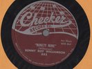 Org SONNY BOY WILLIAMSON Born Blind / Ninety Nine 78 Checker 883 Blues EX