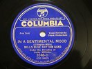 JAZZ MILLS BLUE RHYTHM BAND In A Sentimental Mood COLUMBIA 3148  EE+