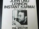 Vtg John Lennon Yoko Ono 45 Picture Record Sleeve Apple 1818 Instant Karma