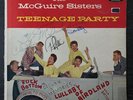 Autographed McGuire Sisters Teenage Party 1957 Vinyl Pop Rock & Roll
