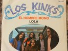 LOS KINKS -LOLA- EL HOMBRE MONO VERY RARE 1970 MEXICAN LP CLASSIC ROCK