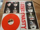 KISS - DYNASTY - RARE REISSUE GERMAN RED WAX LP + POSTER + STKR. MINT NEW