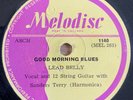 Leadbelly - Good Morning Blues / How Long   78 10” Melodisc 1952 Blues Ex