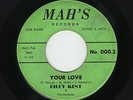 '60 Detroit R&B/Soul BILLY KENT/Andantes Your Love/Take All Of Me MAH'S VG HEAR