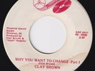 CLAY BROWN Why You Want To Change HOLY GRAIL RARE  northern soul 45 funk HEAR