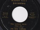 NEW YORKERS You Should Have Told Me  deep soul 45 sweet northern HEAR