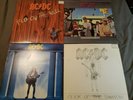 AC/DC 4 LP RECORD SET, WHO MADE WHO, FLY ON THE WALL, FLICK OF THE SWITCH