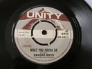 REGGAE BOYS   WHAT YOU GONNA DO / HOT COFFEE 1969 UK UNITY 1st PRESS 7