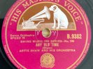 Artie Shaw Billie Holiday - Any Old Time / This Is Romance 78 10”  HMV Jazz 1944