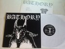 BATHORY - Same / White Goat LP - Black Mark Sweden 1984 Original + Insert