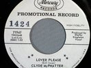 HEAR IT 60's R&B Promo 45 rpm record Clyde McPhatter 