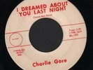 Hear 1960 Charlie Gore Autographed Teen Blank 45 I Dreamed About You Last Night