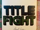 title fight floral green lp vinyl rare green color with poster