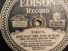 USED 78 Record Golden Gate Orchestra Five Foot Two, Eyes Of Blue Edison # 51661