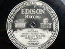 GOLDEN GATE ORCHESTRA - ‘WHEN THE RED RED ROBIN…’ EDISON DIAMOND DISC, ROLLINI