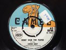OWEN GRAY - DONT SIGN THE PAPER rare UK 1970 SKINHEAD REGGAE / SKA / MINT-