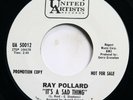 RAY POLLARD - IT'S A SAD THING / ALL THE THINGS YOU ARE - SOUL 45 *PROMO* (HEAR)