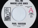 Northern Soul 45 PAUL VARISCO Tell Me Where Love Goes KAPP promo HEAR