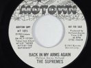 Northern Soul 45 SUPREMES Back In My Arms Again MOTOWN one sided promo HEAR