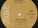 DAVID BOWIE 45: ASHES TO ASHES & MOVE ON  AUSSIE  RCA 103871  NM & NM  1980