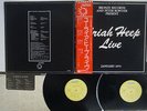 URIAH HEEP LIVE BRONZE P-5501,2B Japan OBI VINYL 2LP