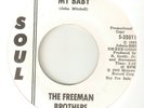 THE FREEMAN BROTHERS My Baby Beautiful Brown Eyes PROMO MOTOWN NORTHERN SOUL 45