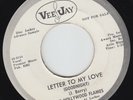 THE HOLLYWOOD SAXONS - LETTER TO MY LOVE (VEE JAY 515) WHITE DJ, PROMO