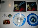 FRIDAY THE 13TH THE FINAL CHAPTER LP Patch, Stickers Blue/White Splatter Waxwork