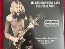 Allman Brothers Band - The Final Note [2-lp] NEW Sealed Vinyl LP Album RSD 2021