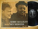 GERRY MULLIGAN Meets Ben Webster LP 1960 US Verve MG V-8343 T logo EX-