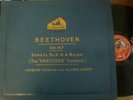 JACQUES THIBAUD - ALFRED CORTOT / BEETHOVEN ' kreutzer sonata ' / HMV DB 1328-31