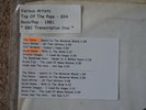 BBC Transcription Disc - Top Of The Pops 894. The Police, David Bowie & More