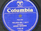 240i.  George Gershwin - Three Preludes (Gershwin) - Columbia 7192-M