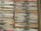 HUGE BOX OF 400+ 45 RECORDS ALL STYLES 1950s-1990s W/ rare ones  MAKE SOME $$$