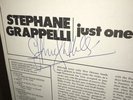 SIGNED by Stephane Grappelli Vinyl Album Musician Django Reinhardt Autograph