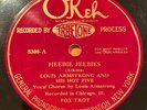 Louis Armstrong Hot Five   Heebie Jeebies/Muskrat Ramble   Okeh 8300
