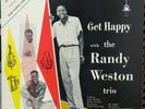 Randy Weston Trio - Get Happy, Riverside RLP 12-203, White, Twin reel mic logo