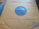 B.B.C TRANSCRIPTION  DISC  JAZZ LONDON