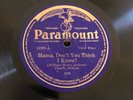 BLUES PAPA CHARLIE JACKSON Paramount 12305 Hot Papa Blues/DOnt Think I Know E-
