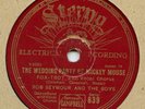 78 rpm British Dance Jazz DISNEY Wedding Party of Mickey Mouse Early 1930s