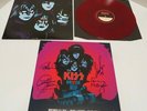 KISS KRUISE VI AUTOGRAPHED RED COLORED VINYL CREATURES OF THE NIGHT