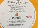 SPANDAU BALLET PARADE 1985 TOUR SOUVENIR YELLOW COLOURED VINYL LP RECORD 12