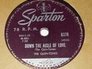 Sparton 637R The Quin-Tones Down The Aisle Of Love / Please Dear 78 RPM V+ V+