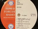 AC/DC Flick Of The Switch 1983 US PROMO Armed Forces Radio LP STRAY CATS Minty