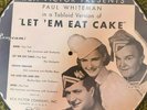 Victor 39,003 Paul Whiteman LET'EM EAT CAKE/1000s CHEER 1933 PICTURE DISC 78rpm