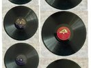 6 Shellac records (2 Edison Bell, 1 Broadcast, 3 x10