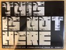 YOKO ONO THIS IS NOT HERE ORIG 1971 embossed EVERSON POSTER LENNON NM MACIUNAS