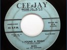 MIKE & UTOPIANS DooWop Original Cee-Jay 574 45rpm Erlene bw I Found A Penny HEAR